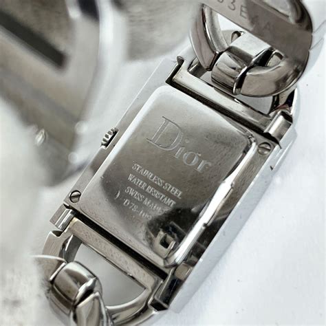 christian dior d78-109 cl 2406|Christian Dior Vintage Stainless Steel Malice D78 109 Wrist .